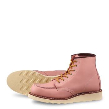 Red Wing 6-inch Classic Moc Short Boot in Boundary Leather Laarzen Dames Roze - 3387